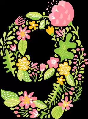 vectores plantilas ALFABETO,FLOR,